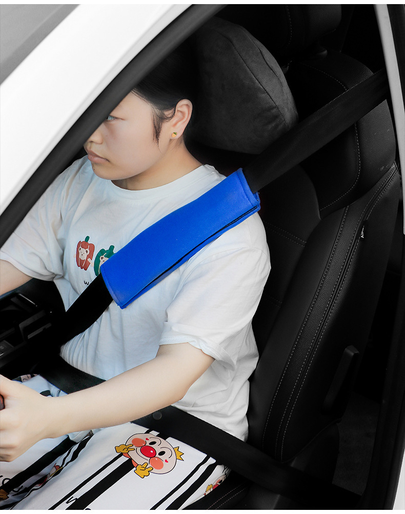 【小单定制】汽车安全带护肩套车载创意内饰用品车载安全带保护套详情9