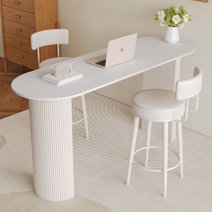 Nordic Light Luxury Slate Bar Table and Chairs for Home Living Room Partition Small Apartment Long Table and Chairs Bar Commercial High Table