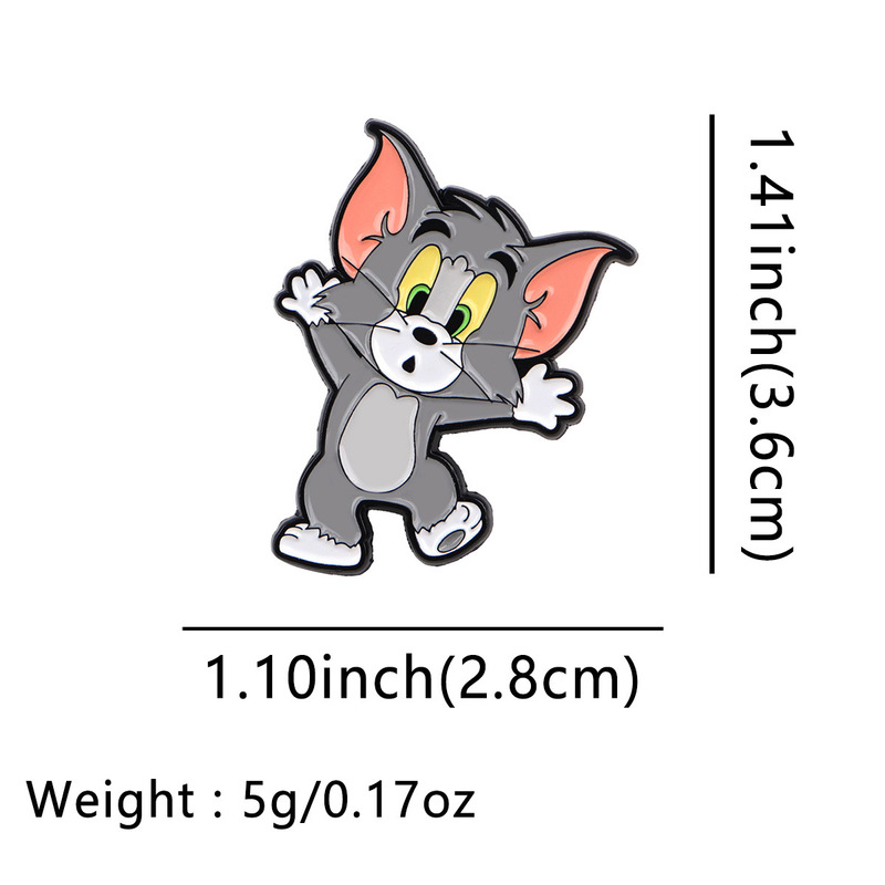 猫咪老鼠系列胸针徽章服装背包饰品配饰别针合金胸章跨境现货批发|undefined