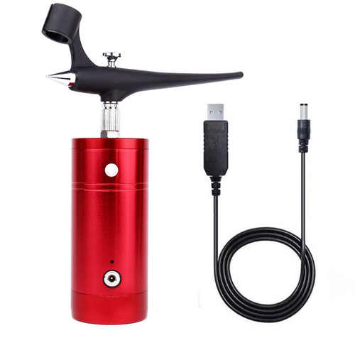 Model spray gun small spray paint rechargeable mini air pump portable set pigment coloring mark airbrush beauty single pump