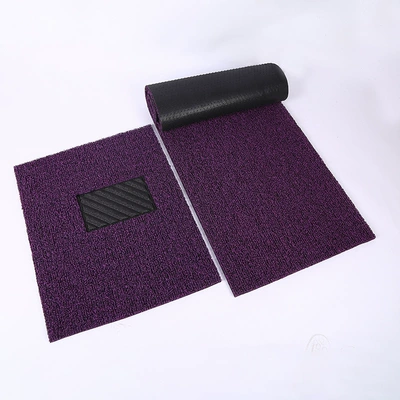 nail bottom non-slip wire ring foot: Universal Foot Pad - black-purple-20mm-thick-complete-vehicle-set-driver-passenger-rear-row