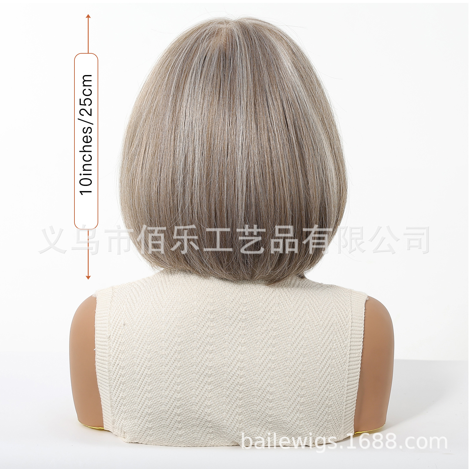 13 * 6 pelucas de encaje de gran área marrón claro cabello corto recto se puede dividir libremente en Europa y América cabello transfronterizo