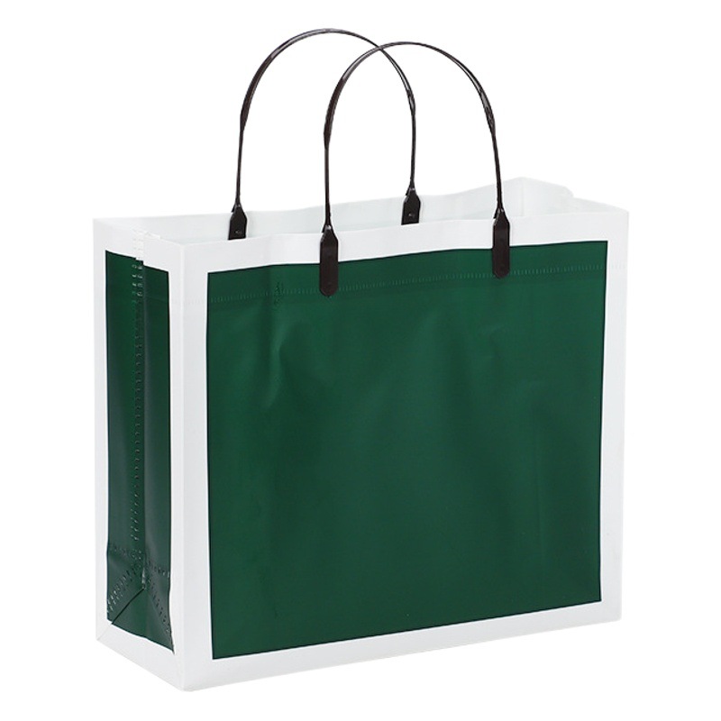 Bolsa de regalo de PVC, bolsa sencilla, bolsa de regalo moderna, bolsa de plástico para ropa, bolsa de mano gruesa para tienda de ropa, ropa