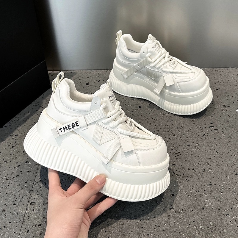 Scarpe basse casual con suola spessa da papà, da donna, versatili, 2024, nuova tendenza moda autunno, modello pan di Spagna, per bambini_voghion.com