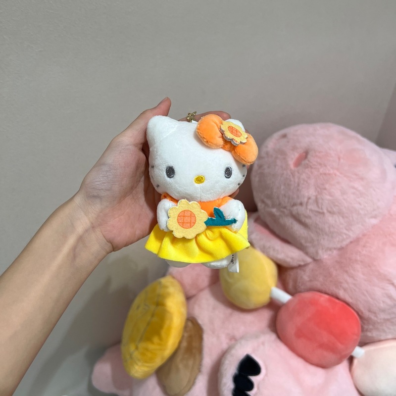 正版授权向日葵hellokitty挂件挂饰书包装饰女毛绒公仔钥匙扣|undefined