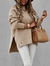 E 47982 Loose Lazy Style Long Sleeve Knit Sweater �������֯