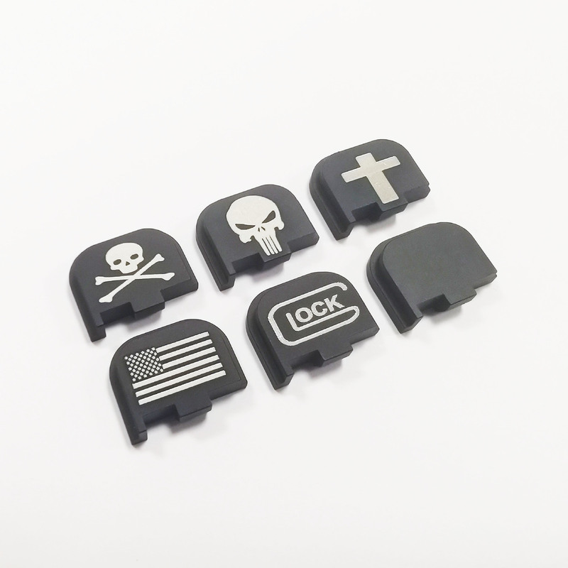 Suitable for Glock Gen 42 43 back cover piece gen1-5 generation aluminum alloy back cover Glock back cover piece Suitable for Glock Gen 42 43 back cover piece gen1-5 generation aluminum alloy back cover Glock back cover piece