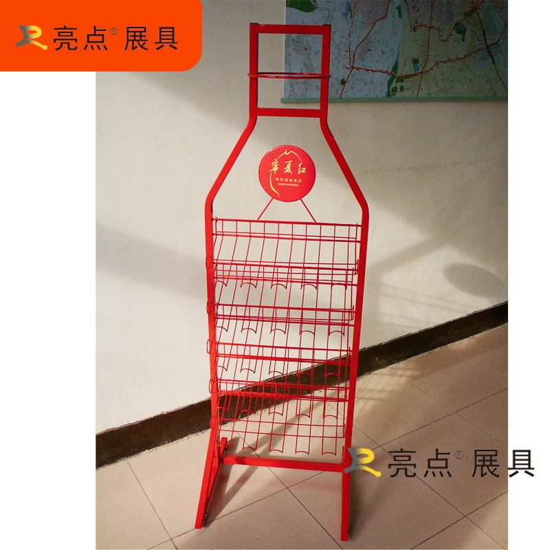 长期供应金属网式饮料架便利店酒水陈列货架sy69层筐牛奶奶茶架