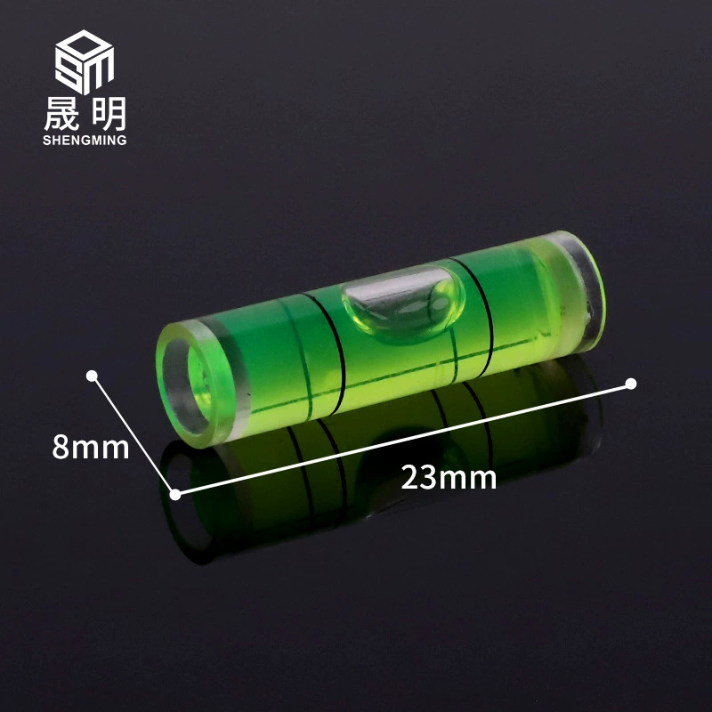 8*23 мм Акриловые пластиковые цилиндрические горизонтальные пузырьки измерения виджет балансировки линейка уровня горизонтальных пузырьков