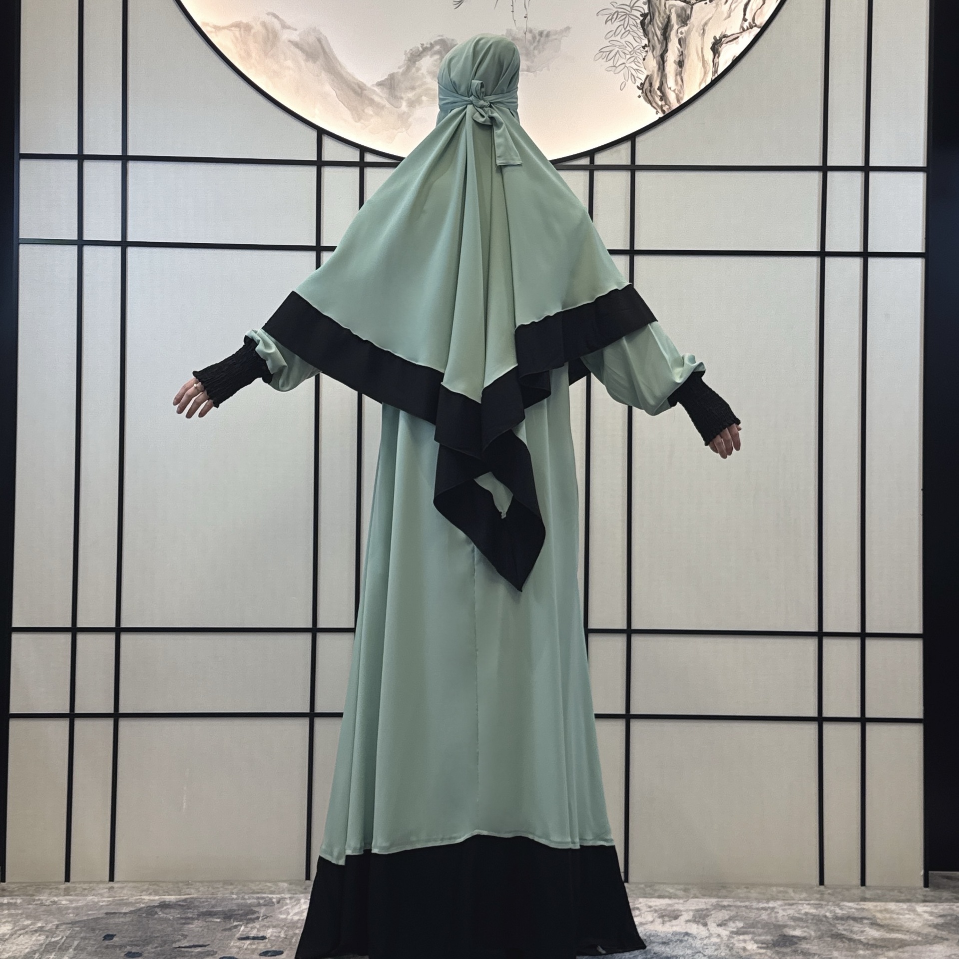 Women's Clothing new women's dress robe women's robe female Middle Eastern robe three piece dress_voghion.com