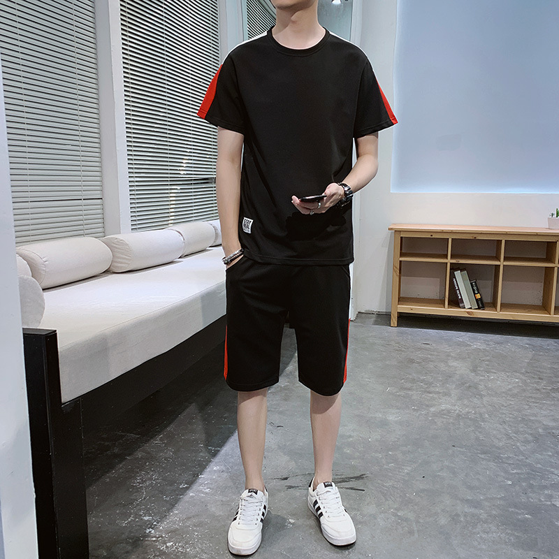 [Fabrica directa en stock] 2025 nuevo traje de hombre joven transpirable de moda con corto guapo