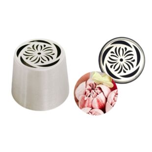 Stainless Steel 304 Seamless Cake Decorating Nozzle for Baking Russian Marshmallow Integrated Molding Patented Design