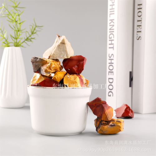 Dinosaur egg stone crystal raw material Geometric-shaped incense stone diffuser gravel Fish tank flower pot decoration stone