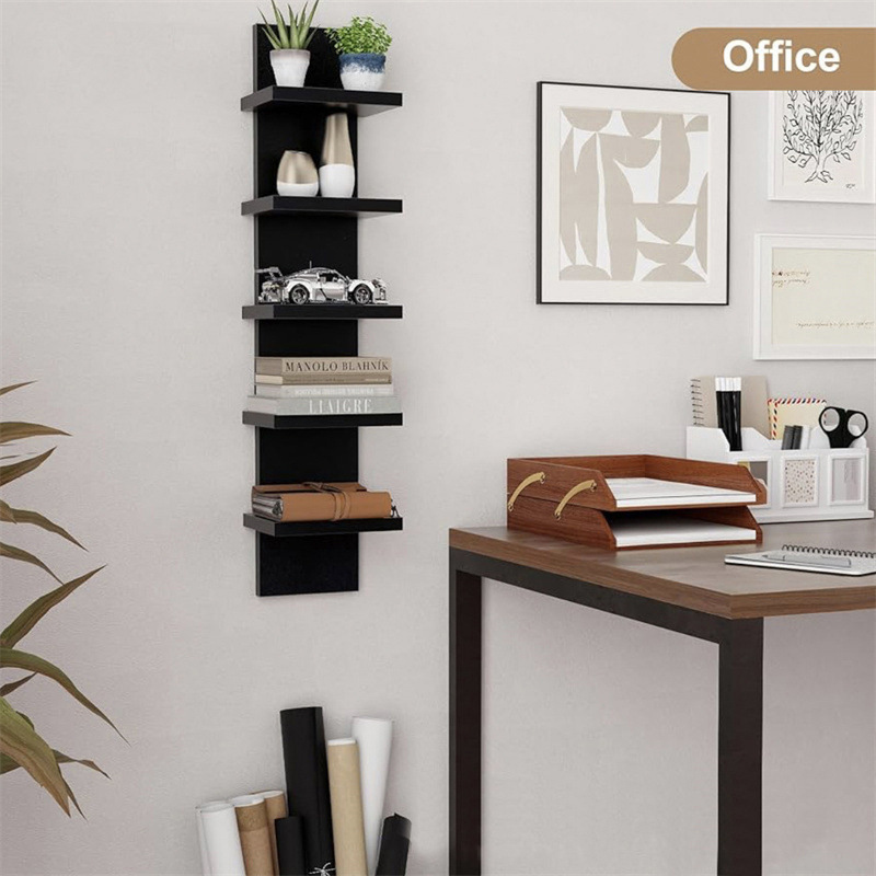 Wall-Mounted Cross-Border Storage Rack Bookshelf for Living Room, Simple Wall-Mounted Storage and Bedroom Bookcase, Multi-Layer Wall-Mounted Storage and Organization