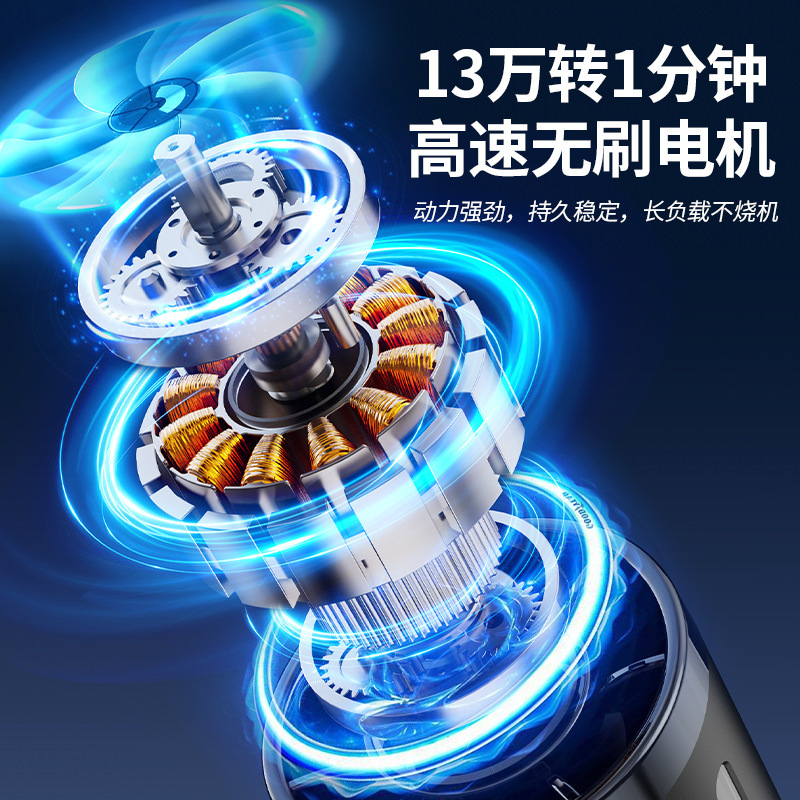 新しいポータブルハンドヘルド暴力ターボファン屋外キャンプハンドヘルド万回高速ドラムブロワーダストクリーナー|undefined