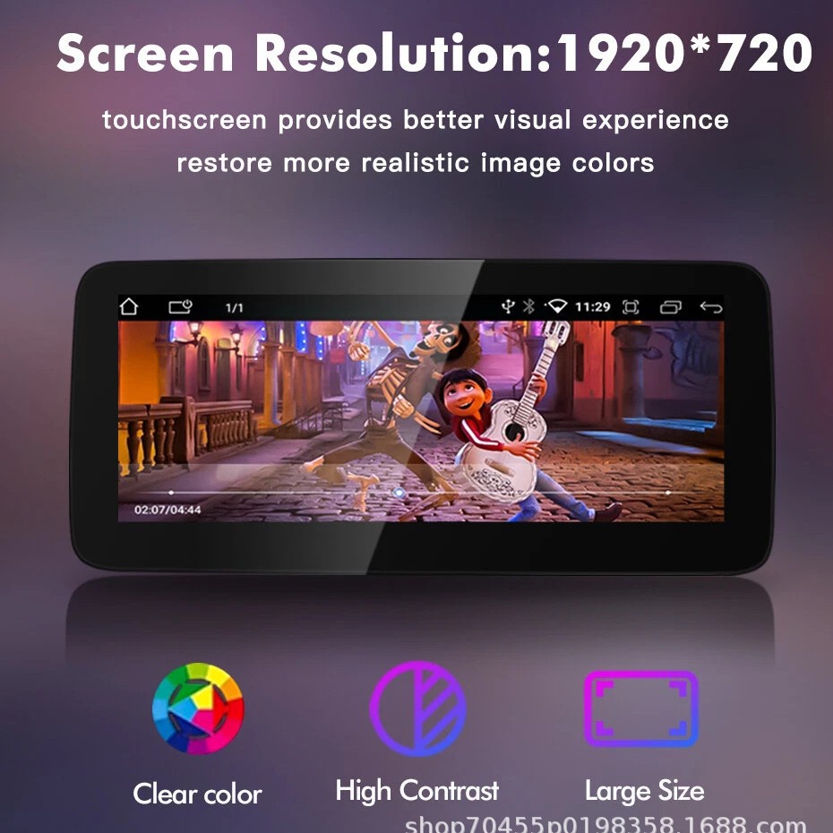 Suitable for 08-10 Mercedes-Benz C- Class W204 S204 NTG4.0 Android large screen GPS navigation Carplay