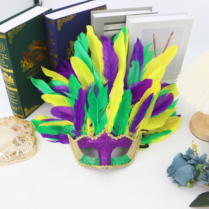 Carnaval transfronterizo máscaras de baile máscaras plumas de Pascua máscaras de mitad de cara máscaras de fiesta máscaras de ojos