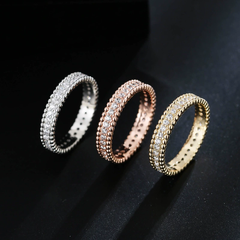 Прилив циркония, небольшой изысканный перстень с камнем, стиль Chanel, интернет-слава, на указательный палец
