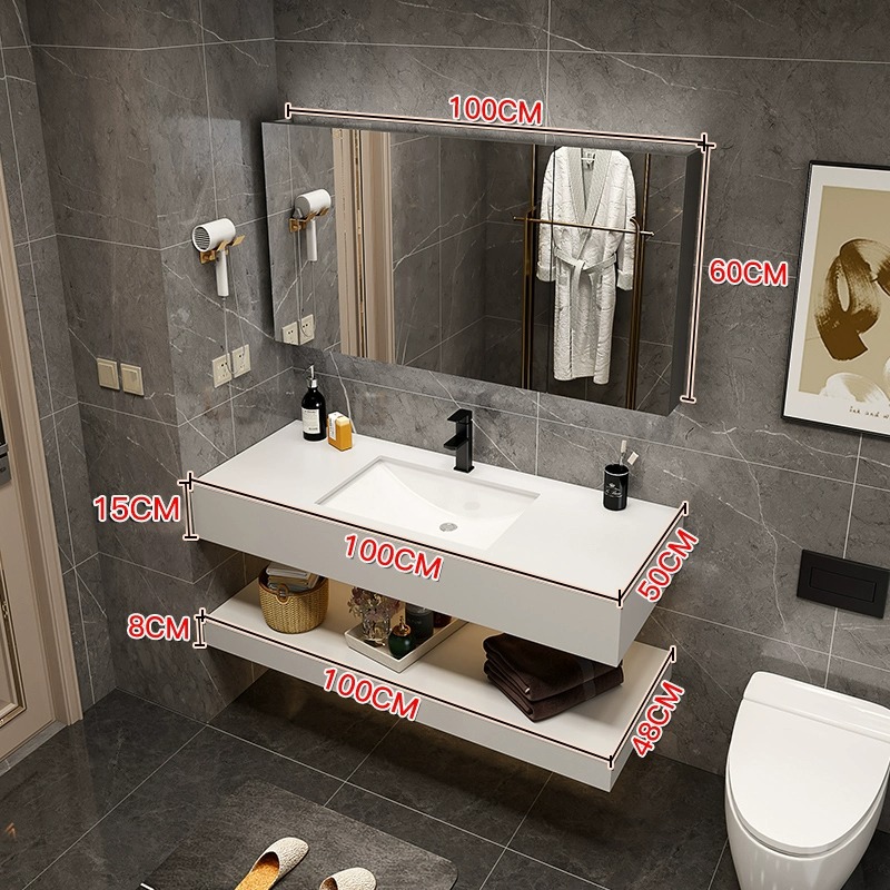 100 cm con gabinete de espejo ordinario