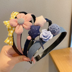 兒童發箍韓國女童可愛發卡寶寶洋氣頭飾不傷發頭箍防滑帶齒髮飾