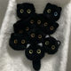 Coal Ball Cat New Hand-made Plush Pendant Light Cat Keychain Cute Girl Heart Schoolbag Hanging Creative Gift