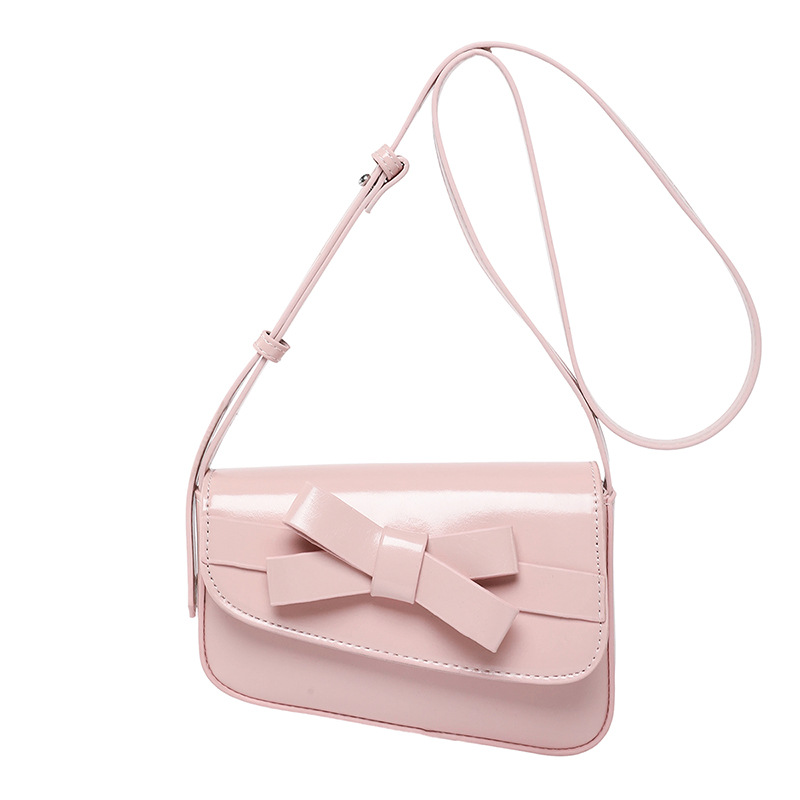 Bolso pequeño de alta calidad 2025 verano nuevo bolso femenino diseño de nicho bolso de hombro lindo lazo bolso de mensajero