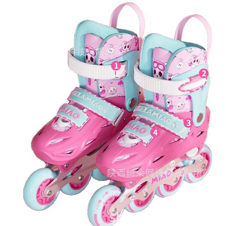 Cartoon children's protective gear for men and women, roller skates, full set
