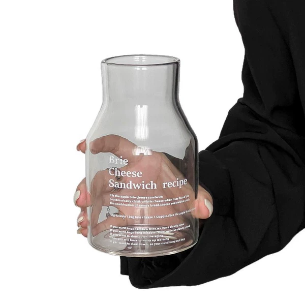 Simple letter cup with white letters