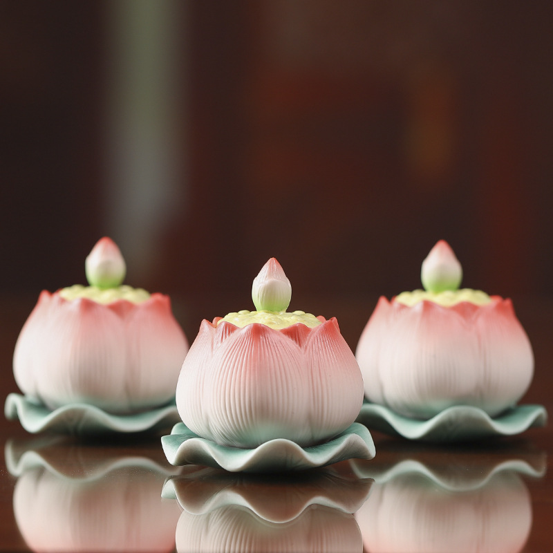 Fan Qu Buddhist holy water cup purification ceramic cup Buddhist altar offering cup Guanyin water offering cup Dehua Buddhist supplies wholesale