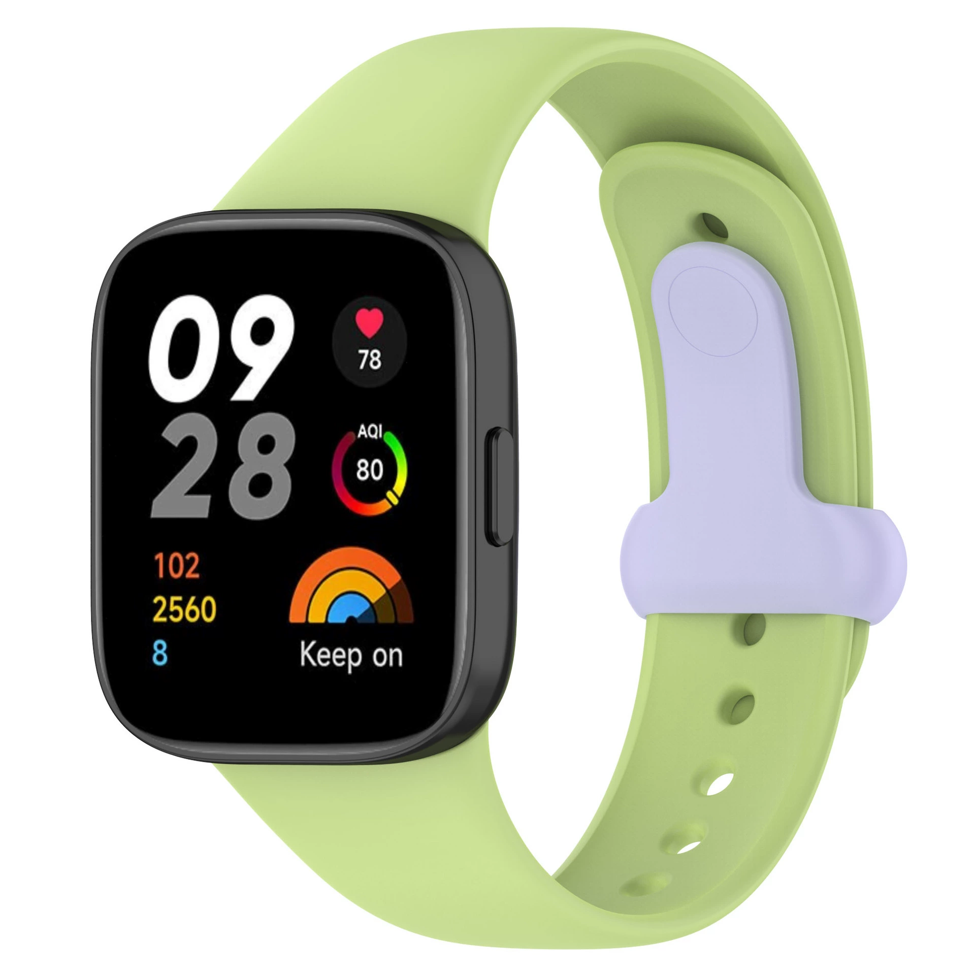 Silicone watch strap