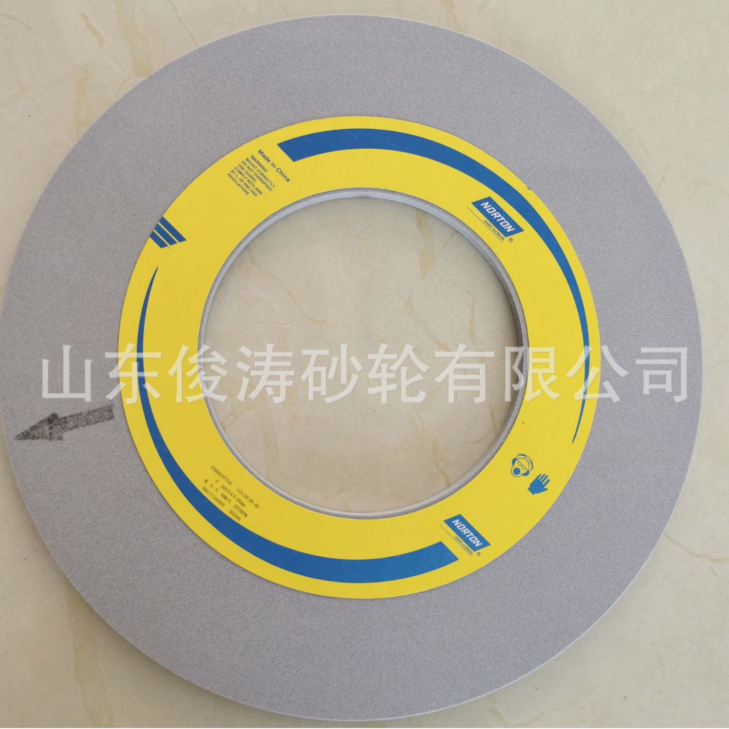 现货进口NORTON/诺顿120K60m/s1-350*8*160切割高效砂轮机