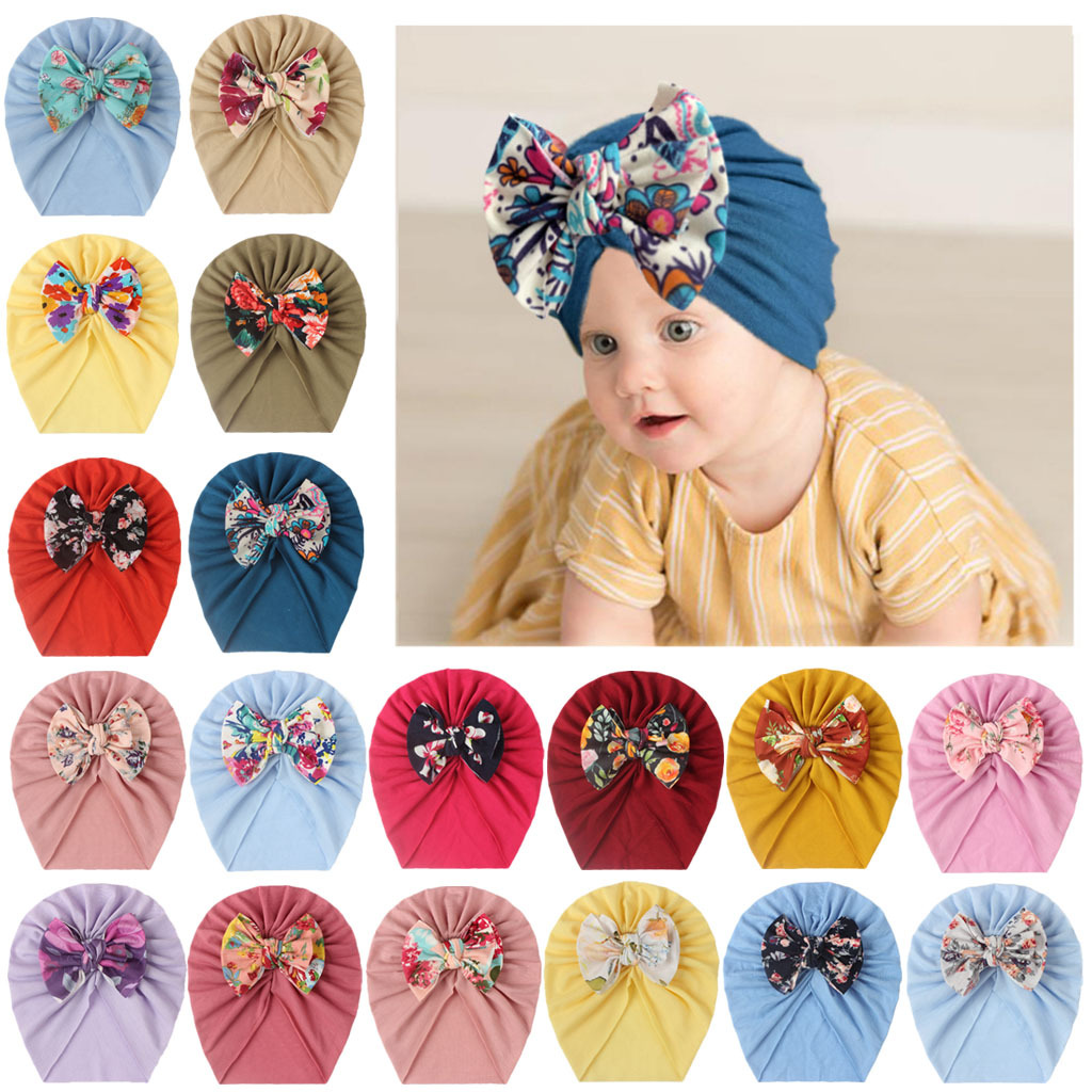 New baby bow hat children's hair accesso...