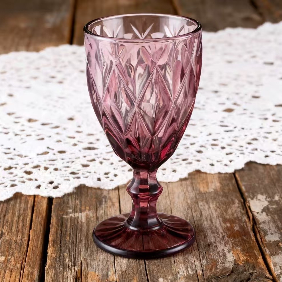 Taza de vidrio transparente de alta calidad Taza de champán Taza de bebida Taza de jugo Taza de agua Taza de vidrio de alta capacidad Taza de vidrio de alta capacidad