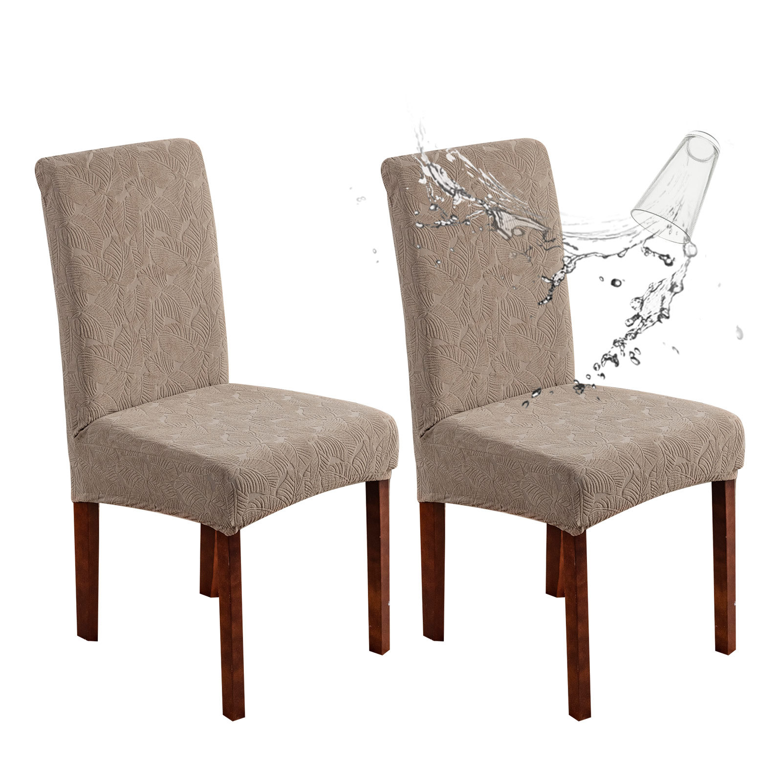 Funda para silla de bolsillo impermeable Funda para silla para el hogar Funda para silla jacquard impermeable Funda para silla impermeable