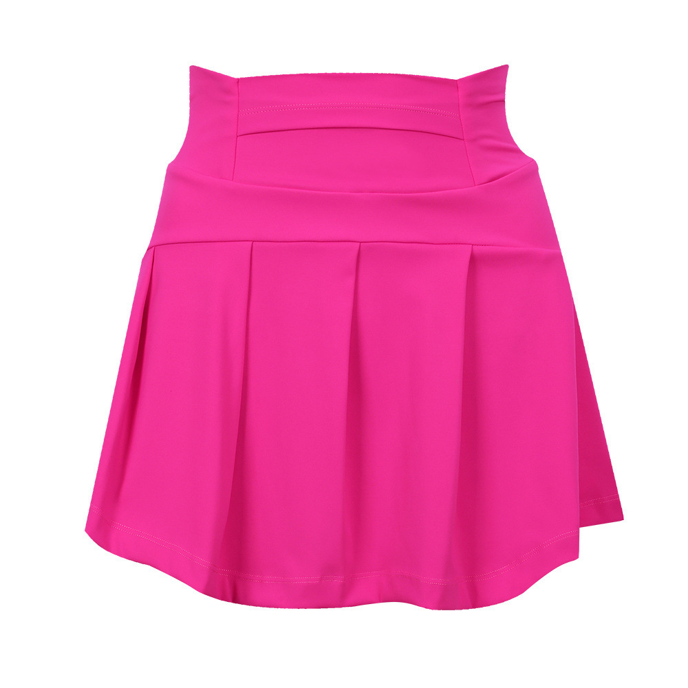 Falda de tenis de nailon estilo Lulu, de alta elasticidad, de seda helada, fina, transpirable, antiexposición, para yoga y deportes, para mujer.