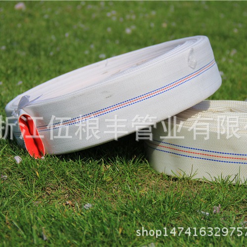PVC红胶帆布带FIRE HOSE 20M 25M 30M出口泰国缅甸中东波兰乌克兰