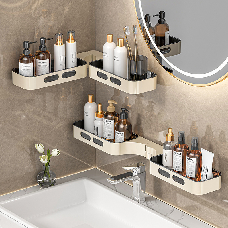 Toilet Corner Rack Hard Plastic Bathroom Corner Rack Toilet Storage Rack Artifact Wall Dormitory