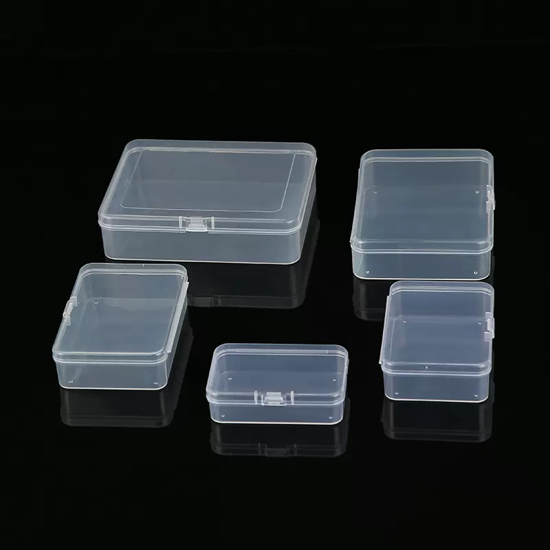 长方形文具塑料盒透明香皂片零配件收纳盒首饰渔具香皂花包装盒子