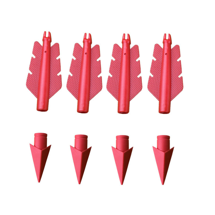 Postage Arrow Arrow Arrow Tail Bow Arrow Rubber Head Plastic Tail Inner Diameter 8mm Soft Head Jacket Arrow Pole Accessories Toy