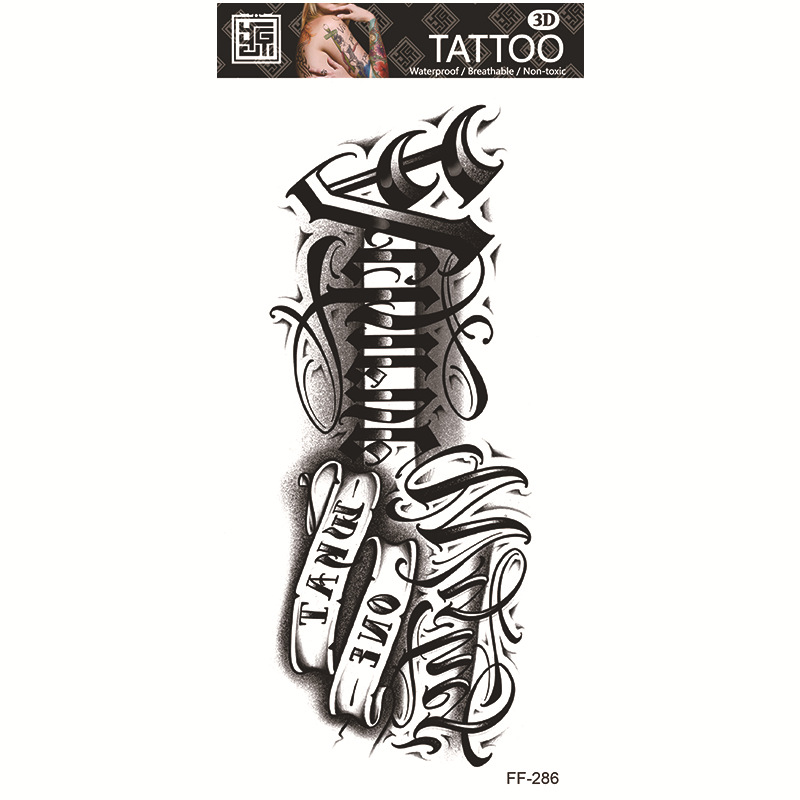 Tatuajes Temporales Impermeables de Papel de Transferencia al Agua para Cuerpo Entero image 92