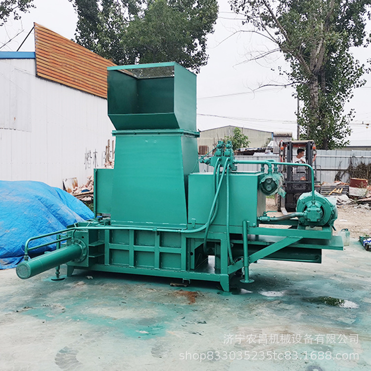 塑料编织袋卧式液压打包机 新型卧式废纸箱液压捆扎机新型打包