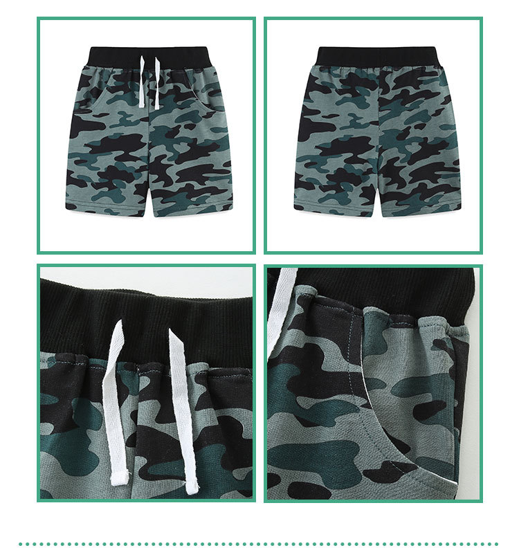 Classic Style Sports Camouflage Cotton Boys Pants display picture 3