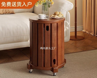 Stacking Stool Solid Wood Combination Multi-Functional Low Stool Coffee Table Round Stool Living Room Home Stacking Dining Table Bench Set