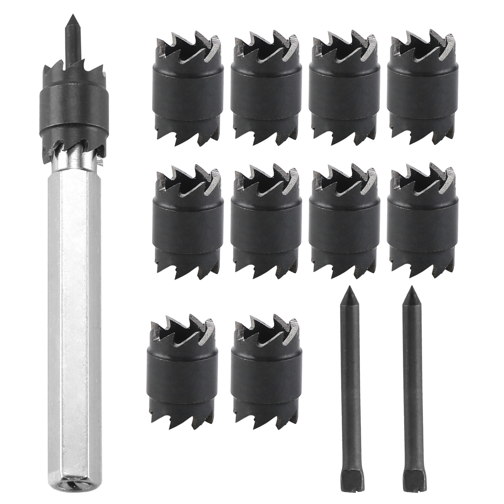 焊点去除钻13件套高速钢点焊钻焊点电动工具套装六角柄修锚点钻头