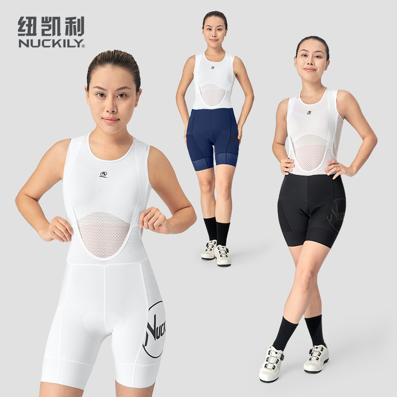 NUCKILY cycling pants road bike summer shorts self-propelled mountain bike riding suspenders women's quick-drying breathable