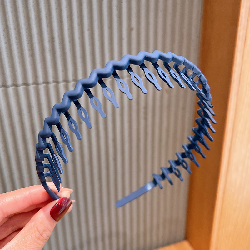 2023 nuevo estilo de pelo vinculante diadema lavado de cara diadema hembra especial antideslizante dentado cabello roto horquilla de verano Internet celebridad tocado