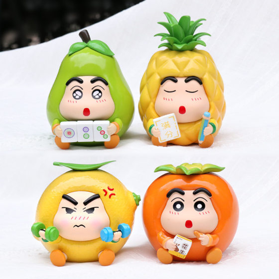 Cute cartoon animation surrounding small new COS fruit series hand-made model desktop car decoration ornaments