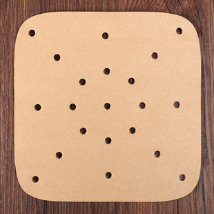 Wholesale Baking Paper Steamer Paper Air Fryer Round Silicone Oil Paper Baking Meat Buns Cake Paper Pad Plate Parchment Paper