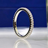 Fashionable jewelry, ultra thin wedding ring, city style, silver 925 sample, simple and elegant design, diamond encrusted