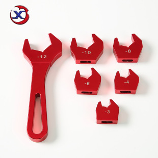 Car modification car oil cooler oil pipe connector aluminum alloy wrench replaceable head an3-an12 modification tool